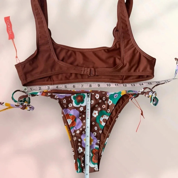 NWT OOKIOH RAVELLO TOP in Coco & SEYCHELLES BOTTOM in Lanai Floral - Picture 10 of 14